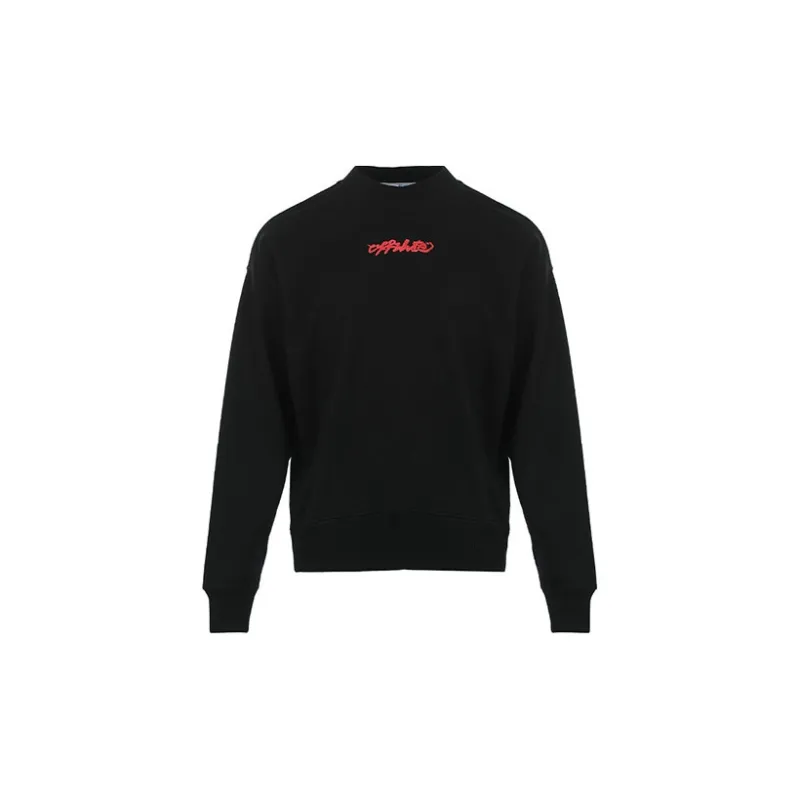 OFF WHITE Arrow On Canvas Print Sweatshirt-1