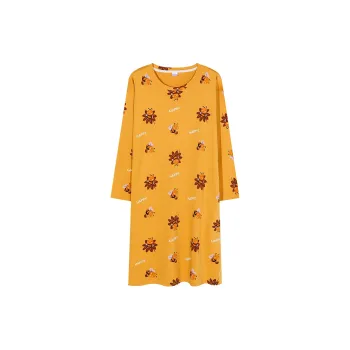 Song Qianya Nightgown Women's Yellow