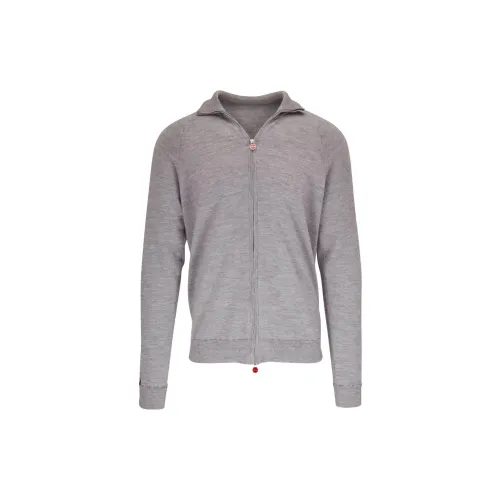 KITON Cashmere Sweaters Men Nickel Gray