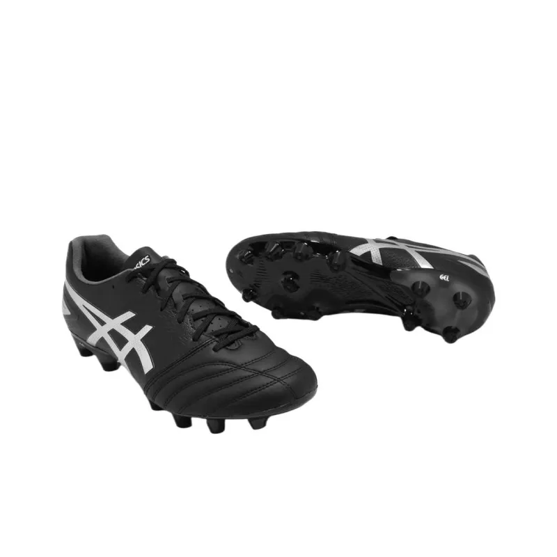 Asics DS LIGHT Series MG Rubber Short Studs Slip Resistant Soccer Shoes Men's Black-4