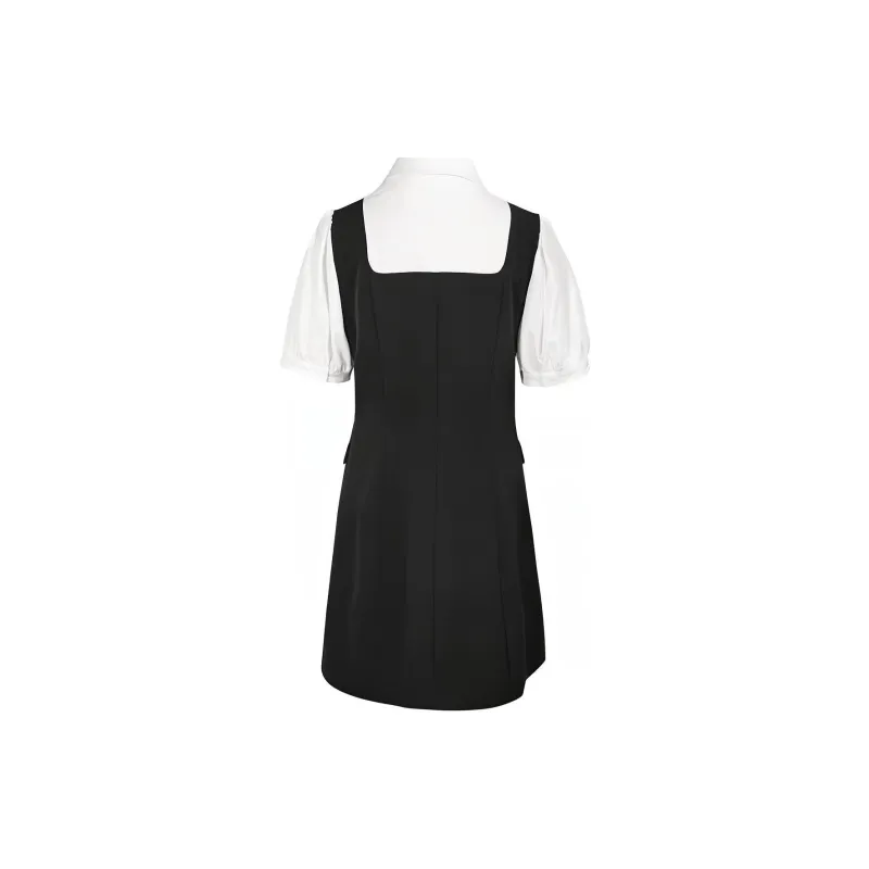 3COLOUR Short-Sleeved Dresses Women's Black White-1