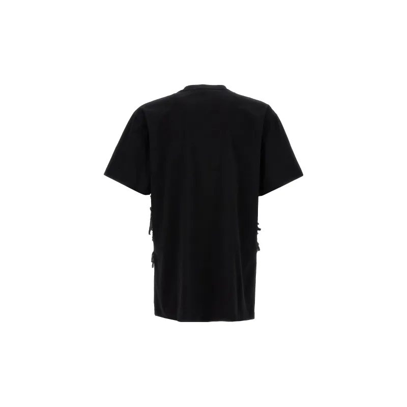 Y/Project Distresse Detailed Crewneck T Shirt-1