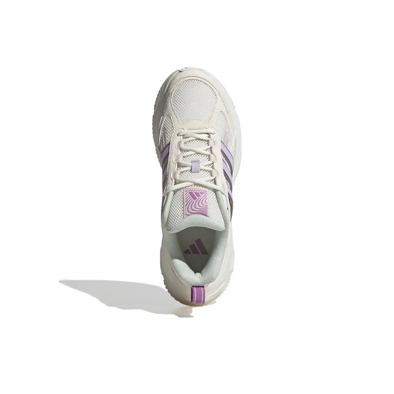 Adidas FC CLASSIC Anti Slip Wear Resistant Low Top Running Shoes Women's Beige Purple-4
