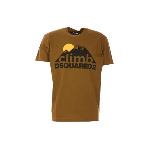 DSQUARED 2 T-Shirts Men Deep Army Green