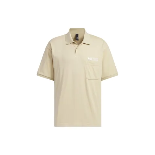 Adidas Polo Shirts Men Prairie Brown