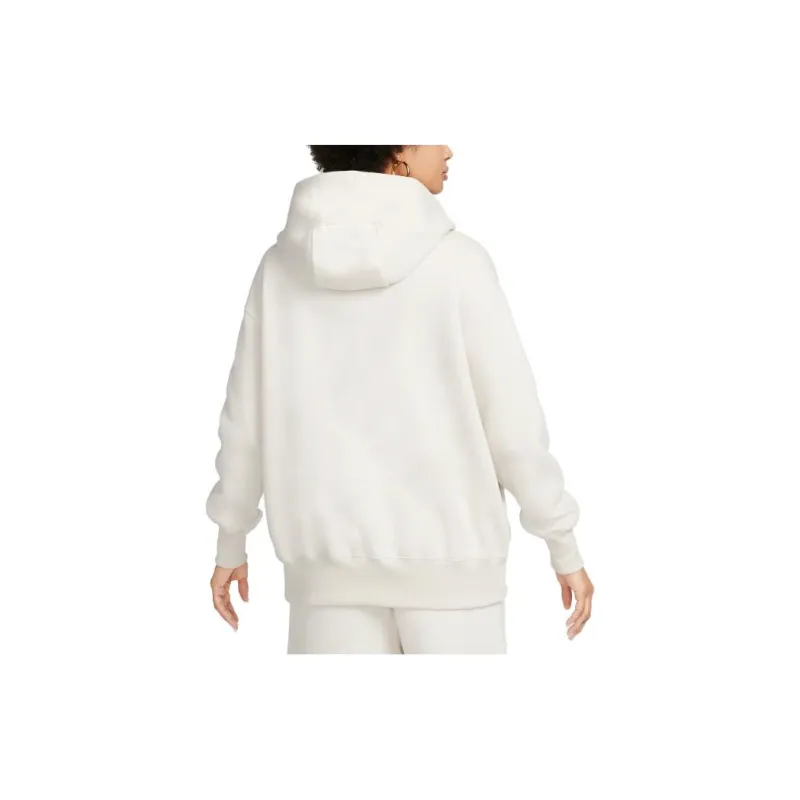 Nike Women's Phoenix Fleece Oversized Full Zip Hoodie Light Orewood Brown/Sail-1