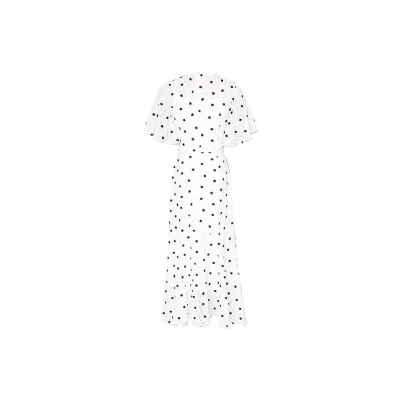 Duffy Fashion Short Sleeved Dresses Women's White-1