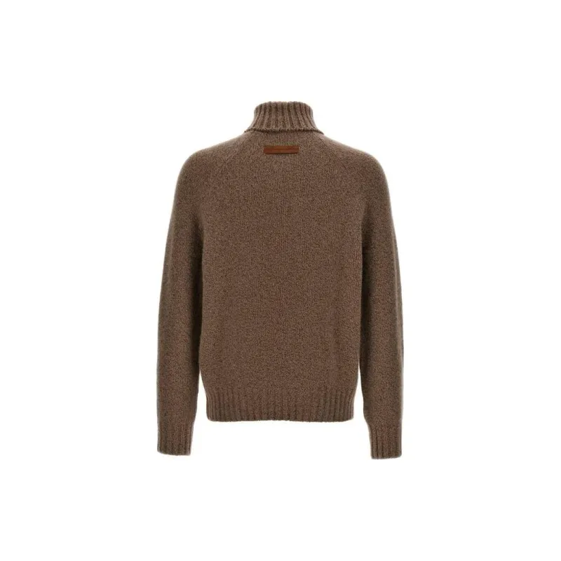 Ermenegildo Zegna Roll-Neck Ribbed-Knit Jumper-1