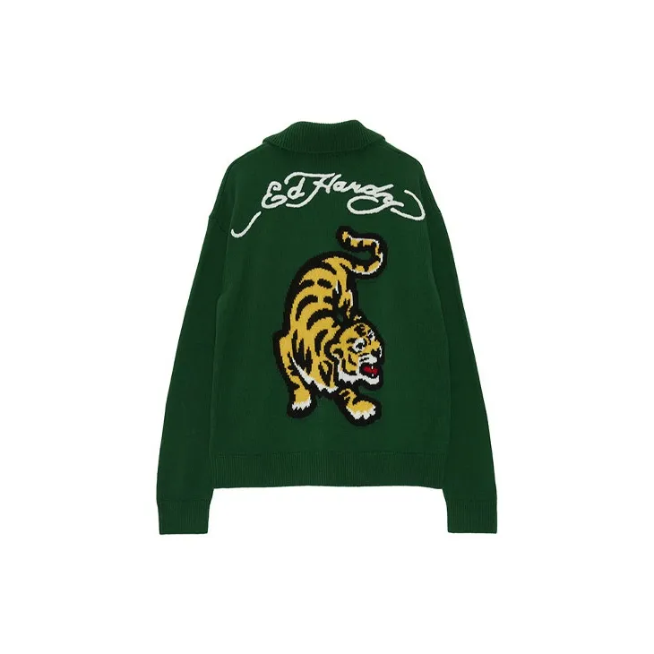 Ed Hardy Sweaters Men Olive Green-1