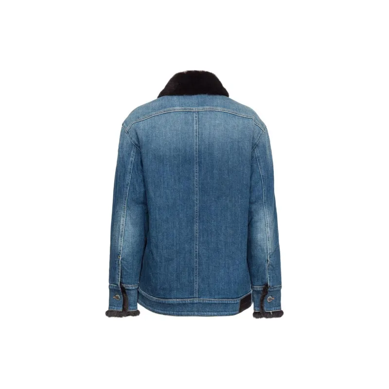 PINKO Button Up Denim Jacket-1