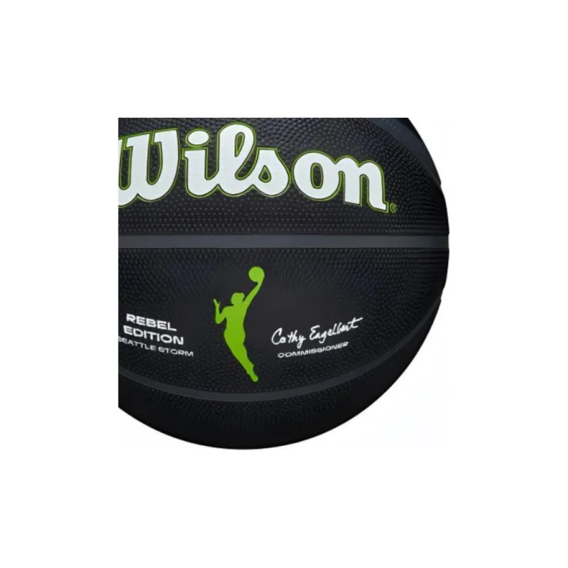Wilson Basketball Black Green Size 6 Ball Training Unisex-1