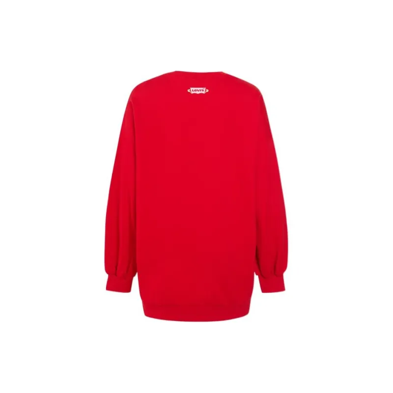 Levis Sweatshirts Women's Red-1