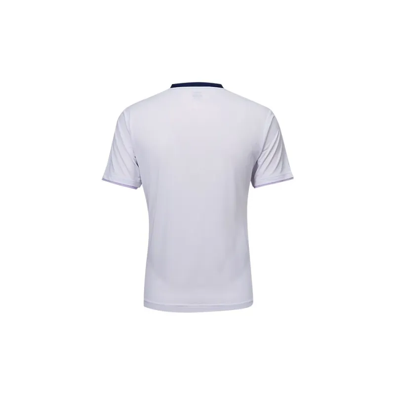 Kawasaki Badminton Clothing Unisex White Purple-2
