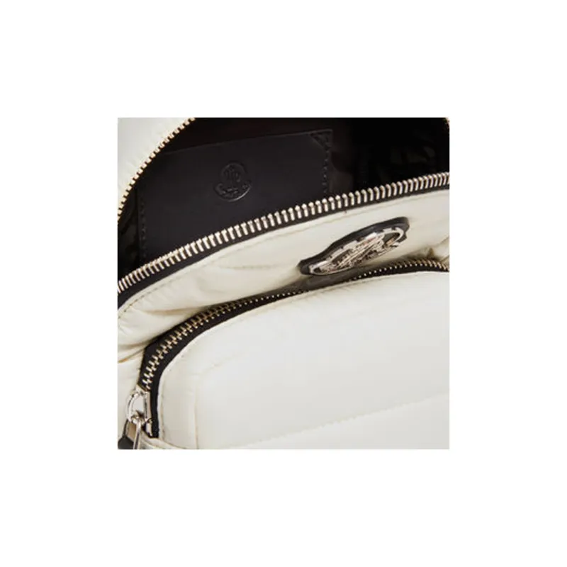 Moncler Kilia Nylon Shoulder Bag Crossbody Bag Small Size Women's White-2