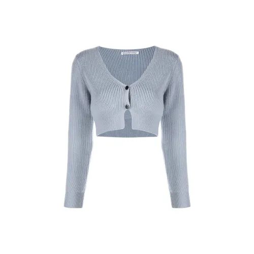 alexander wang Ribbed-knit Cropped Cardigan