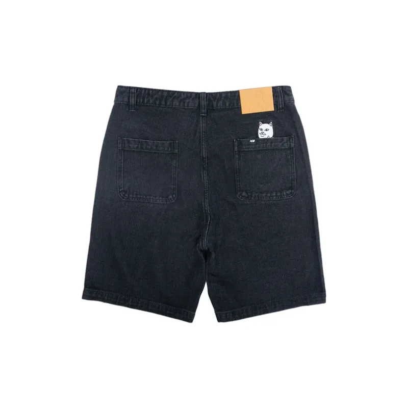 RIPNDIP Denim Shorts Men Black-1