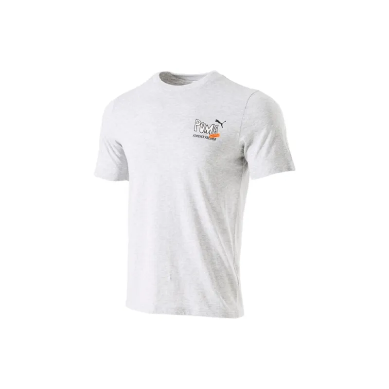 PUMA GRAPHICS JUICERY T Shirts Unisex Gray-2