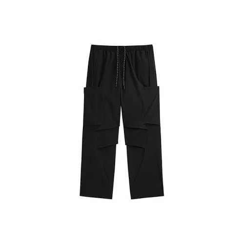 PEACEBIRD MEN Casual Pants Men Black First Batch Straight Fit