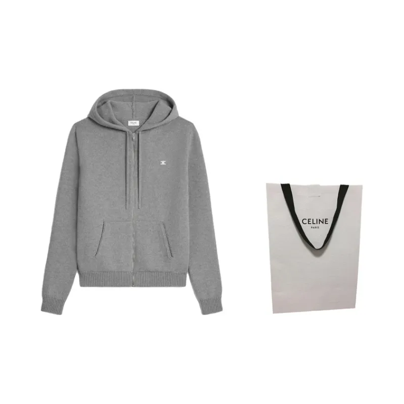 CELINE Triomphe Zip Hoodie-2