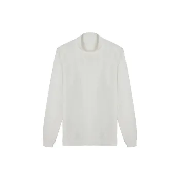 DAVID NAMAN FW22 Long Sleeved T Shirt Men's White