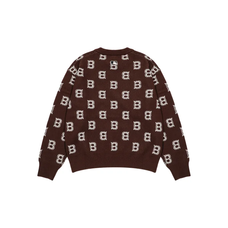 MLB Sweaters Unisex Dark Brown-1