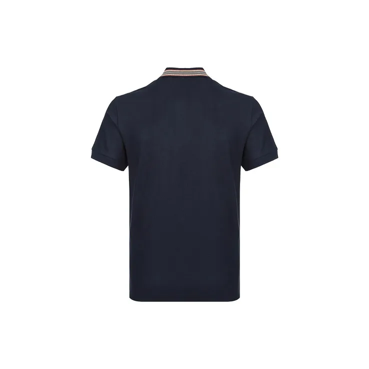 Burberry Polo Shirts Men Marine Blue-1