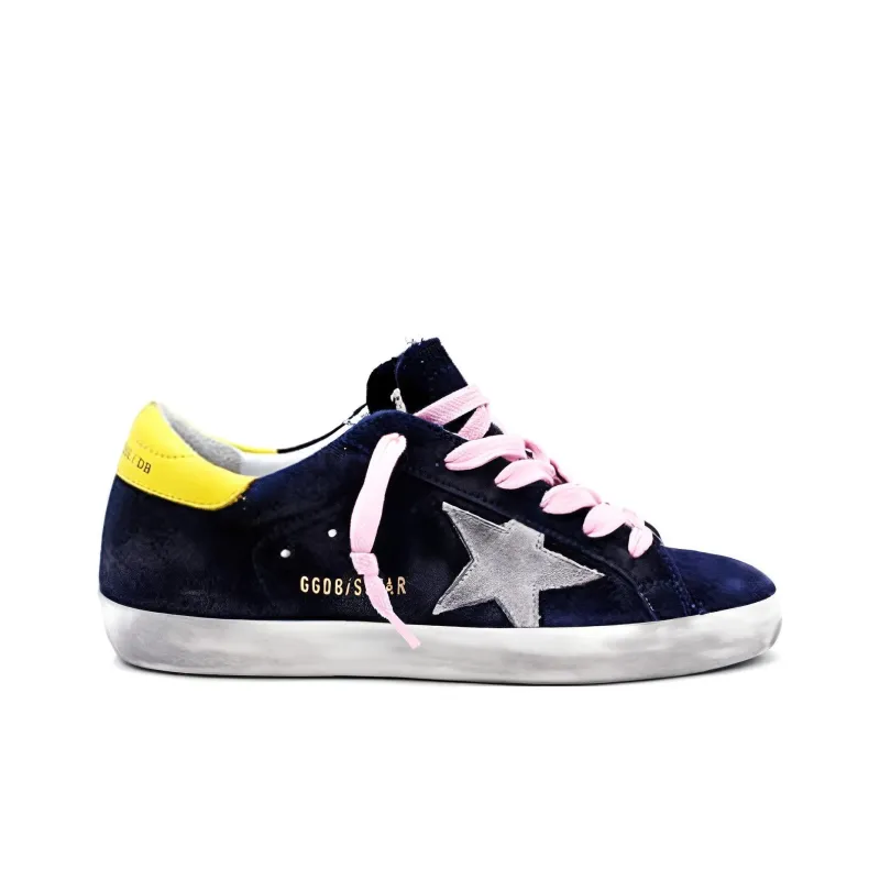 Golden Goose Super-Star Suede Sneakers Blue Women's-1