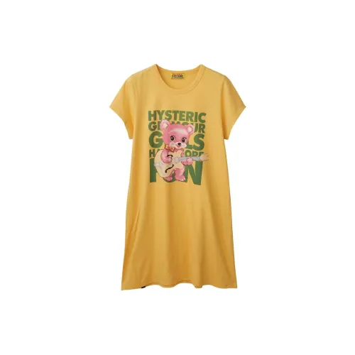 HYSTERIC GLAMOUR Short-Sleeved Dresses Women's Yellow