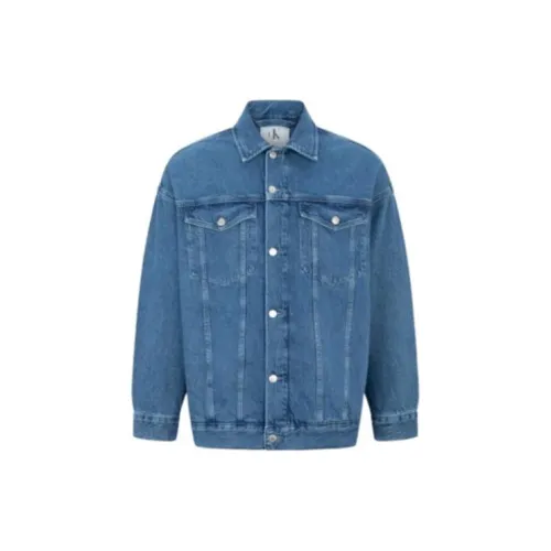 Calvin Klein Denim Jackets Unisex Blue