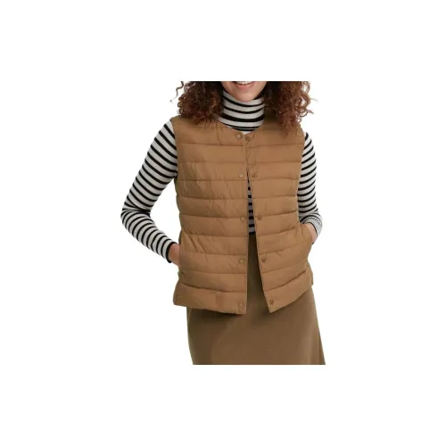 UNIQLO Vests Unisex Caramel Brown