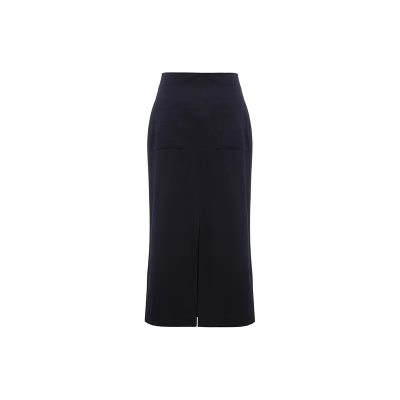 LI NING 1990 Commuter Series Casual Long Skirts Women's Outer Space Blue-1