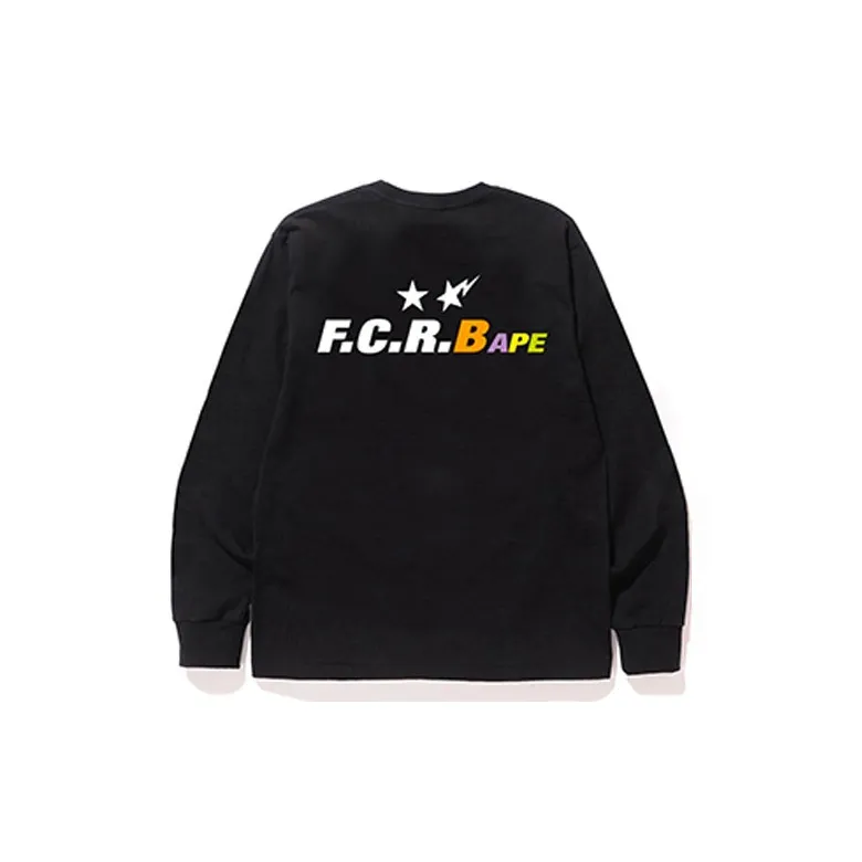 A BATHING APE X F.C.R.B. Ape Head L/S Tee-1