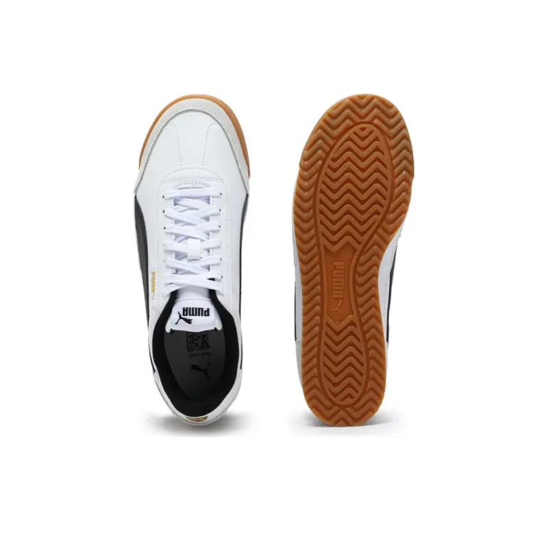 PUMA Turino Anti Slip Wear Resistant Low Top Casual Shoes Unisex White Black-4