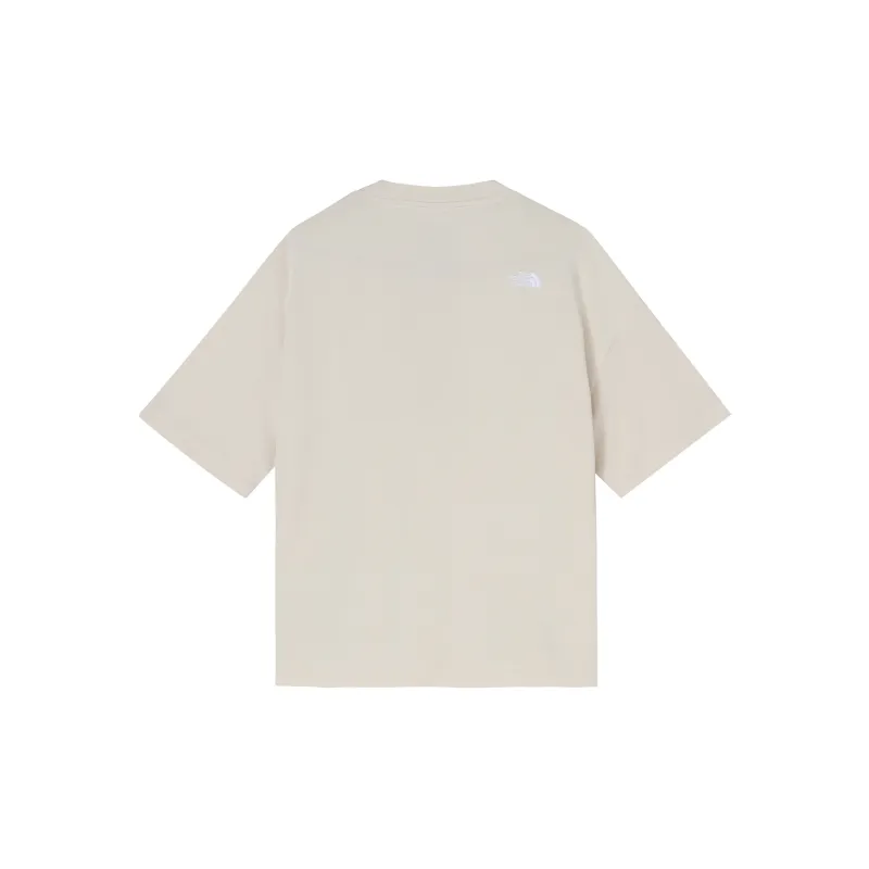 THE NORTH FACE Drop Shoulder Sleeve T Shirt Women's Beige-1