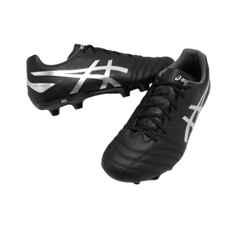 Asics DS LIGHT Series MG Rubber Short Studs Slip Resistant Soccer Shoes Men's Black-3