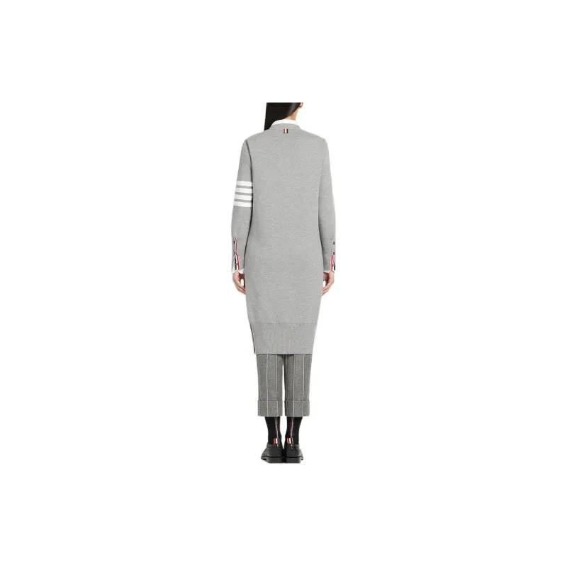 THOM BROWNE 4 Bar Detail Longline Cardigan-1