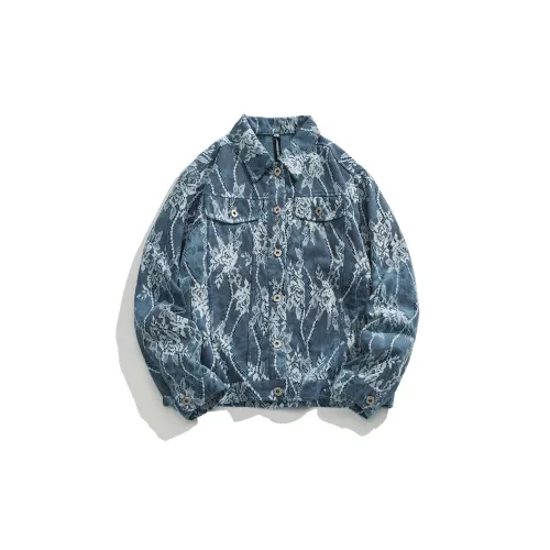 After Home Party Denim Jackets Unisex Blue