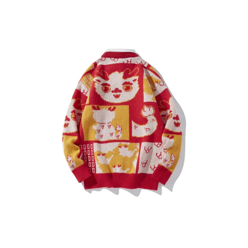 NFWYS Knitwear Unisex Red-1