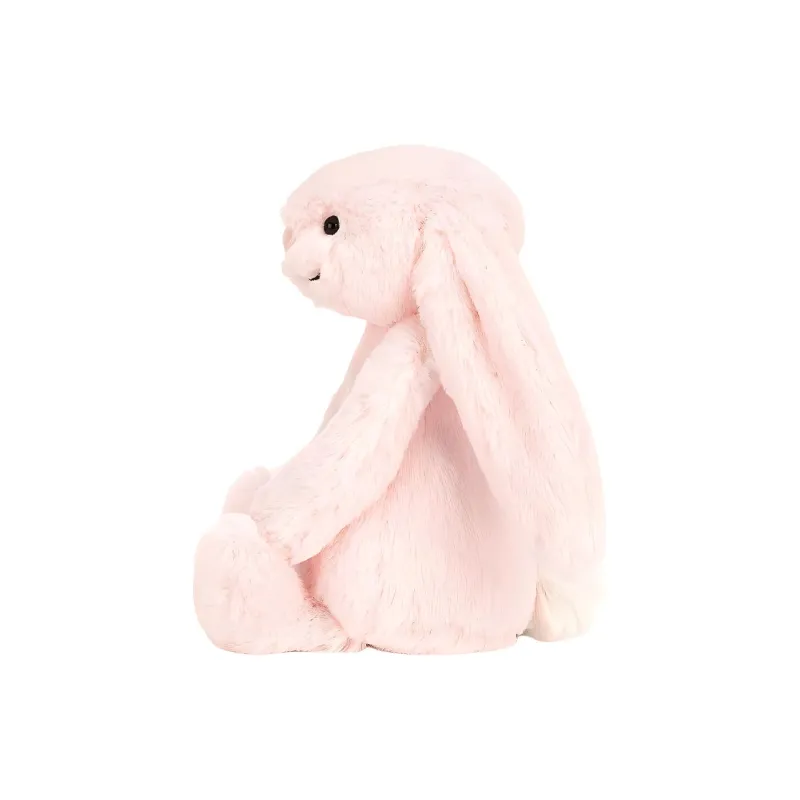 JELLYCAT Bunny Collection Bashful Rabbit Drum Pink N Dolls Plush Doll 18cm Height In Sitting Posture-1