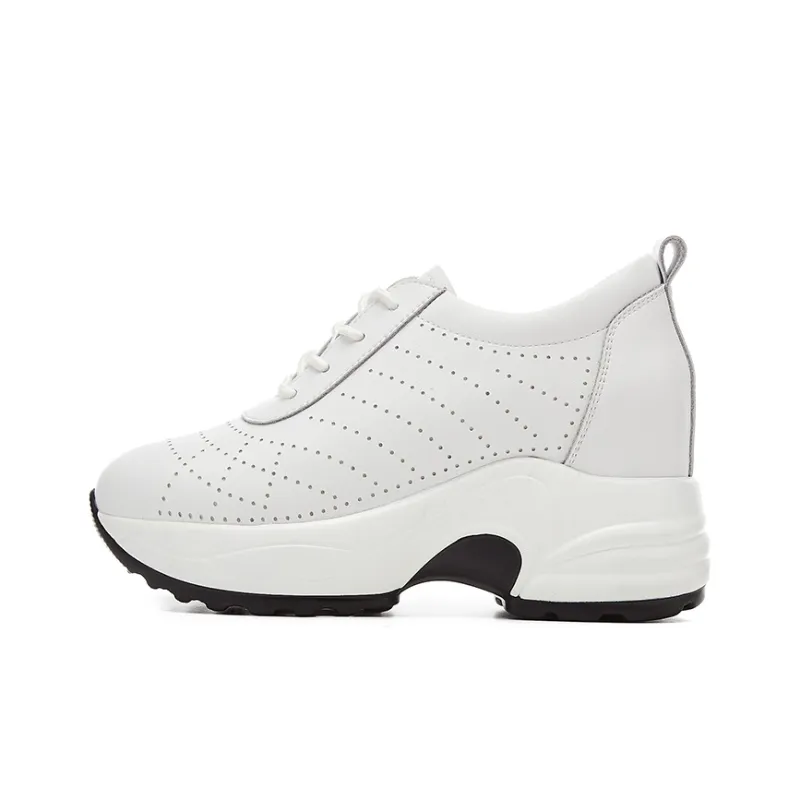 Rich Birds Breathable Height Increasing Low-Top Casual Shoes Women's-5