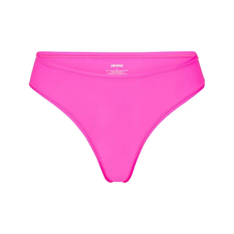 SKIMS FITS EVERYBODY THONG Underpants Women's 1 Pack Pink/Rose Red-0