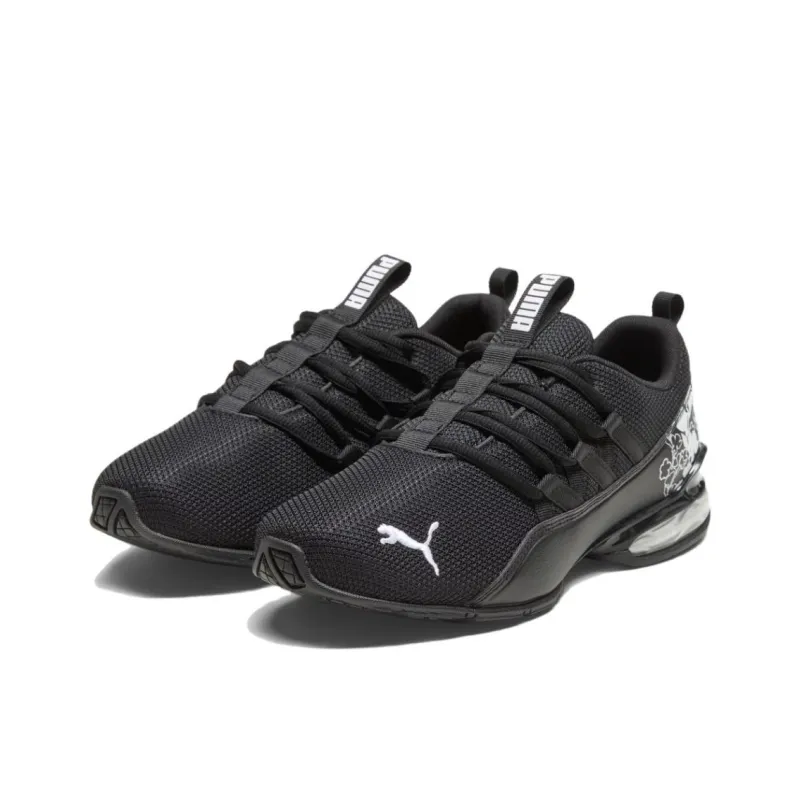 PUMA Riaze Prowl Anti Slip Wear Resistant Low Top Running Shoes Women's Black White-2