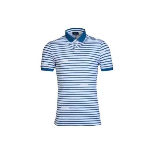 ARMANI JEANS Polo Shirts Men Blue