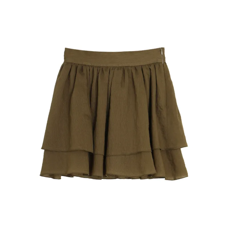 SETIROM Casual Short Skirts Women's Green-1