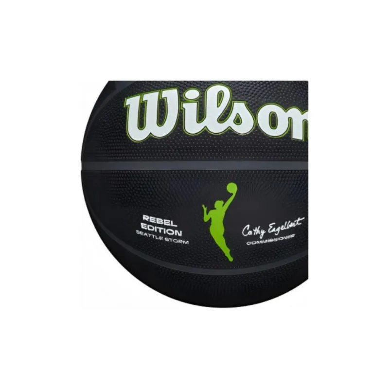 Wilson Basketball Black Green Size 6 Ball Training Unisex-2