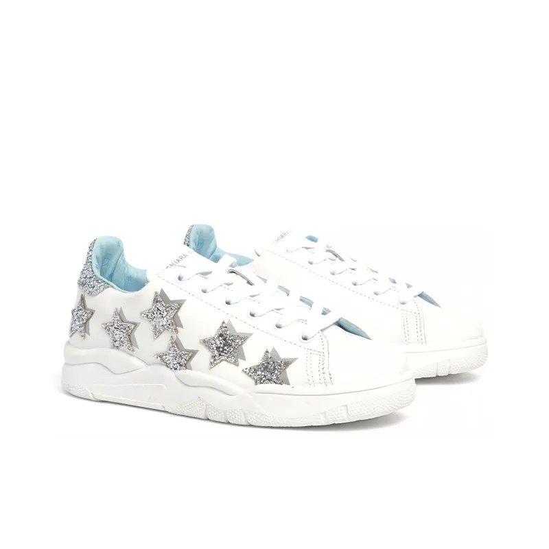 CHIARA FERRAGNI Skateboard Shoes Women's Low-Top White-2