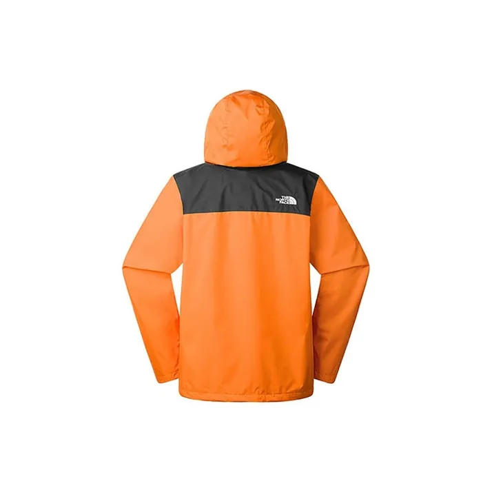 THE NORTH FACE Outdoor Hiking Waterproof And Breathable Windbreaker Jacket Men's Orange-1