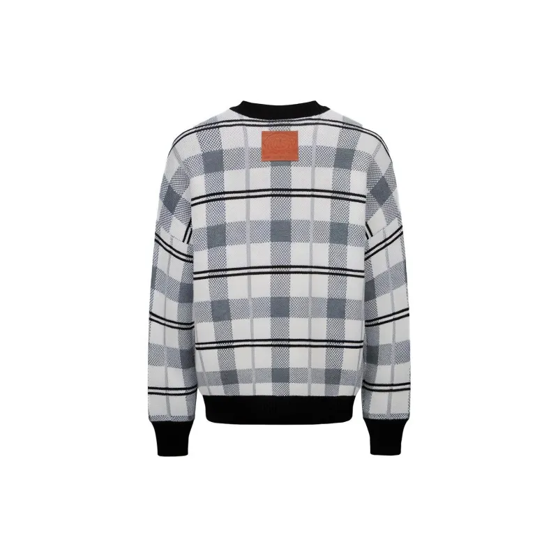 EVISU Sweaters Men Plaid Pattern-1