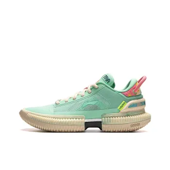 LiNing Anti Slip Wear Resistant Low Top Basketball Shoes Men's Cooling Green