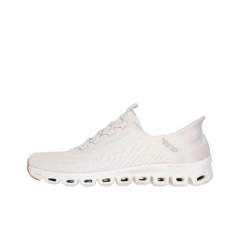 Skechers Glide Step Anti Slip Wear Resistant Low Top Casual Shoes Women's White